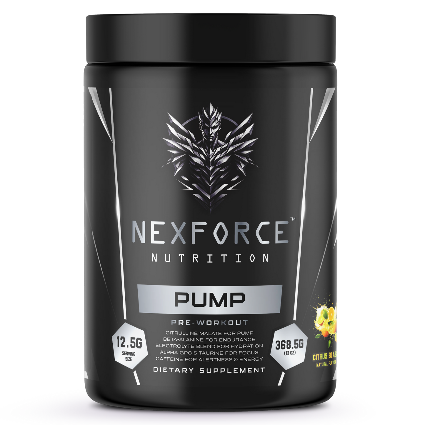 Pump Pre - Workout Citrus Blast 312g w/ Natural Flavor