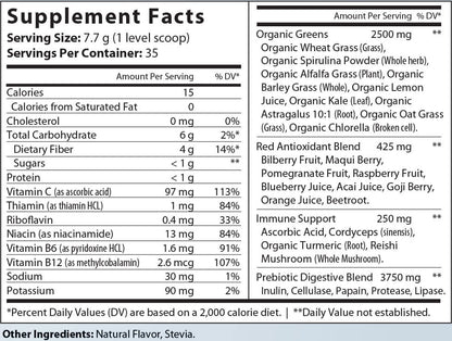 All - In/One Greens & Red SuperFood + Immune