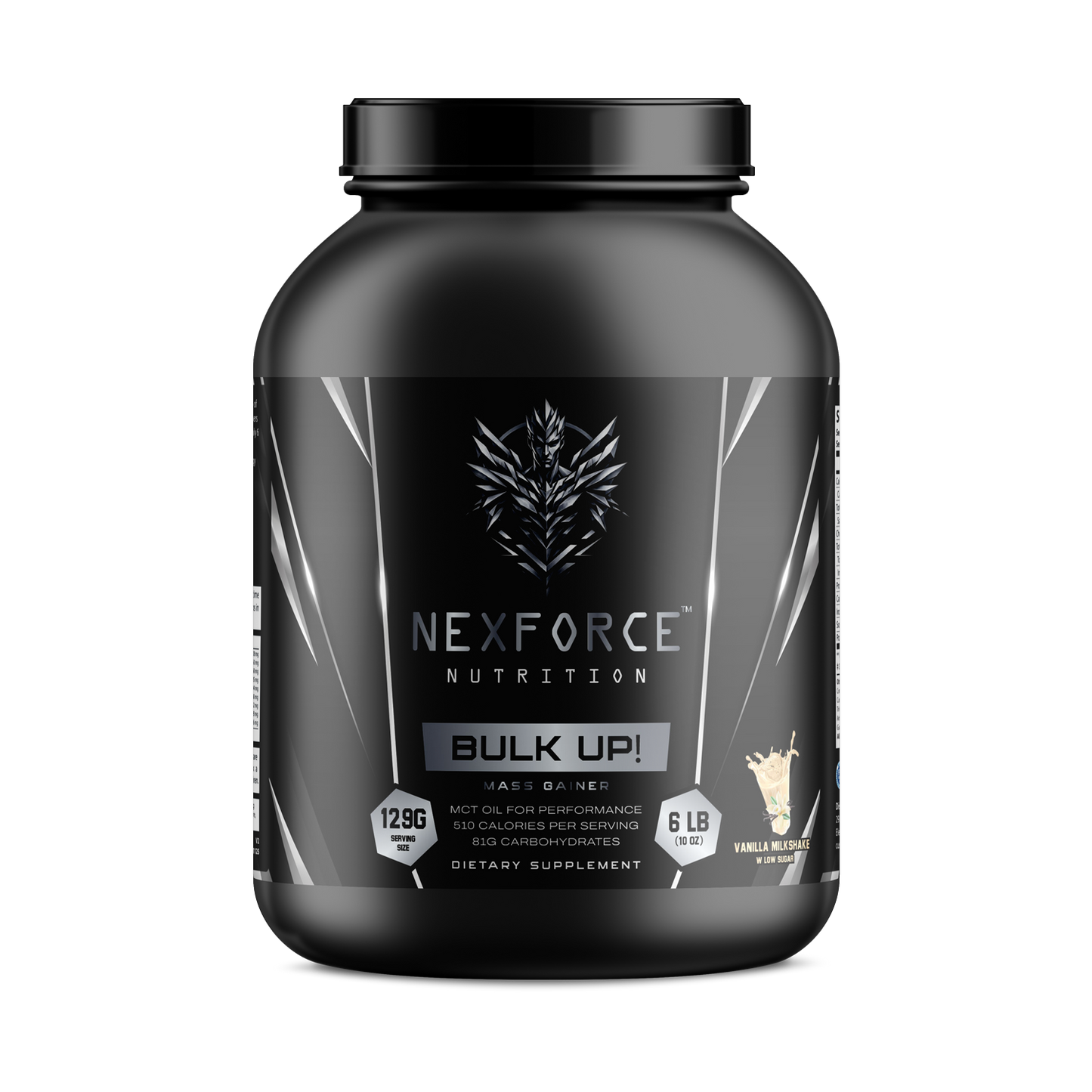 6lb Bulk Up! Mass Gainer Vanilla Milkshake w/Low Sugar