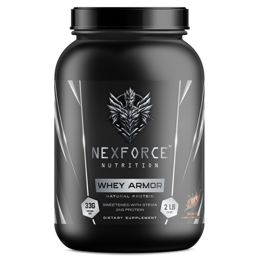 2lb Whey Armor Natural Protein Chocolate w/Stevia & Natural Flavor Non - GMO